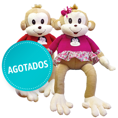 changuito y changuita de peluche vestidos de 150 centimetros de alto